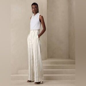 ALVA WIDE-LEG COTTON-LINEN PANT 8T